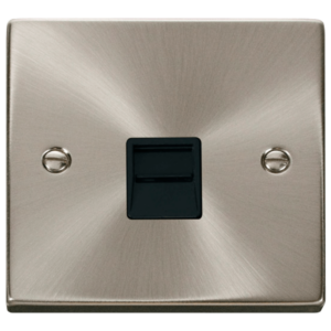 Click VPSC125BK Socket Tel Second Sgl SC