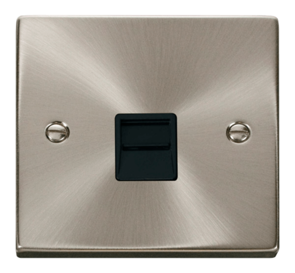 Click VPSC125BK Socket Tel Second Sgl SC