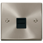 Click VPSC120BK Socket Tel Master Sgl SC