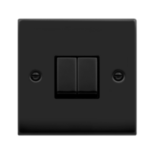 Click VPMB412BK Plateswitch 2G 2W 10A MB