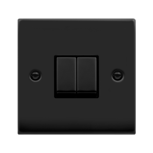 Click VPMB412BK Plateswitch 2G 2W 10A MB