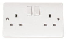 Click CMA036 Socket 2G Switched 13A Whi