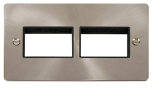 Click FPBS406BK Frontplate 2G 6Aperture