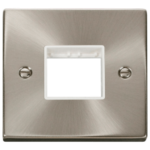 Click VPSC402WH Frontplate 1G 2Aperture