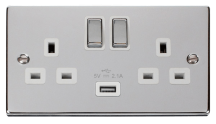 Click VPCH570WH Socket 2G Swd & USB 13A