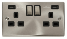 Click VPSC580BK Socket 2G Swd & USB 13A