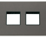 Click VPBN404BK Frontplate 2G 4Aperture