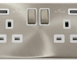 Click VPSC580WH Socket 2G Swd & USB 13A