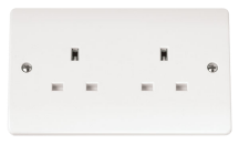 Click CMA032 Socket 2Gang 13A Whi