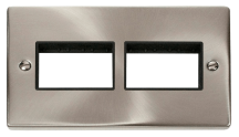 Click VPSC406BK Frontplate 2G 6Aperture