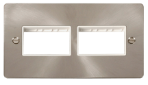 Click FPBS406WH Frontplate 2G 6Aperture
