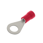 Unicrimp QRR6 Term Ring 6mm Red Pk=100