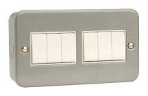Click CL105 Switch 6G 2W & Box 10A Mclad