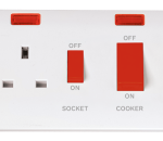 Click CMA205 CCU 13A Socket+Neon45A Whi