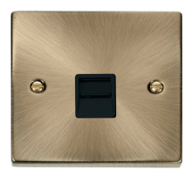 Click VPAB120BK Socket Tel Master Sgl AB
