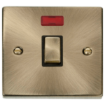Click VPAB723BK Ingot Switch+Neon DP 20A