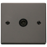 Click VPBN065BK Socket CoAx Single BN
