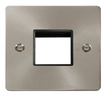 Click FPBS402BK Frontplate 1G 2Aperture