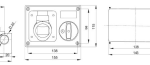 Gewiss GW66009 Socket 16A 380V 3P+N+E