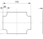 Gewiss GW44615 Mounting Plate 190x140mm
