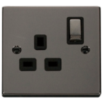 Click VPBN535BK Socket DP 1G Swd 13A