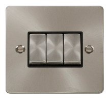Click FPBS413BK Plateswitch 3G 2W10A