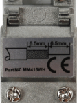 Click MM415WH Socket CoAx Male Whi