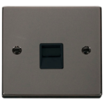 Click VPBN125BK Socket Tel Second Sgl BN