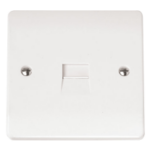 Click CMA124 Socket Tel Second Sgl Whi