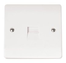 Click CMA124 Socket Tel Second Sgl Whi
