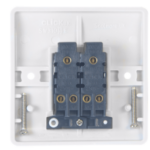 Click CMA012 Plateswitch 2G 2W 10A Whi