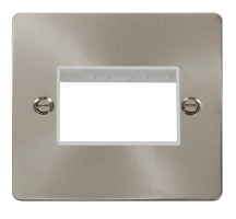 Click FPBS403WH Frontplate 1G 3Aperture