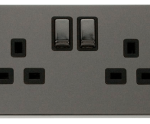 Click VPBN536BK Socket DP 2G Swd 13A