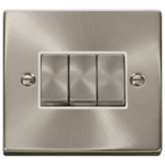 Click VPSC413WH Plateswitch 3G 2W 10A SC