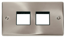 Click VPSC404BK Frontplate 2G 4Aperture