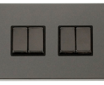 Click VPBN414BK Plateswitch 4G 2W 10A BN