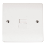 Click CMA119 Socket Tel Master Sgl Whi