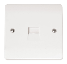 Click CMA119 Socket Tel Master Sgl Whi