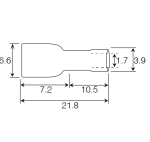 Unicrimp QRFPO63F Term F P/O 6.3mm Pk100