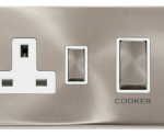 Click VPSC504WH Switch & 13A Socket 45A