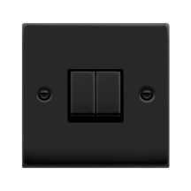 Click VPMB412BK Plateswitch 2G 2W 10A MB