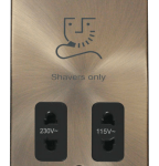 Click VPAB100BK Shaver Socket 115/230V