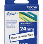 Brother TZE251 Labelling Tape 24mmx8m