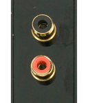 Click MM490BK Socket 2xPhono Blk