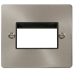 Click FPBS403BK Frontplate 1G 3Aperture