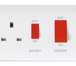 Click CMA204 CCU & 13A Socket 45A Whi