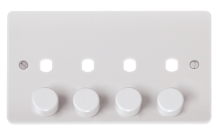 Click CMA148PL 4G Dbl Dimmer Plt & Knob