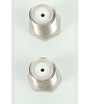 Click MM406WH Socket Sat Twin Female Whi