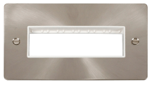 Click FPBS426WH Frontplate 2G 6Aperture
