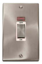 Click VPSC503WH Switch 2 Gang DP 45A
